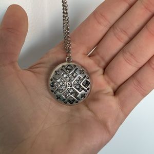 Maurice’s Silver Long Snowflake Necklace